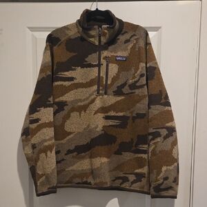 Patagonia Camo Quarter Zip Fleece